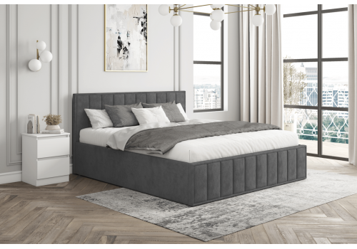 Кровать Лана (графит) с подъёмным механизмом