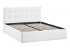 Кровать с ПМ «Джоли» Тип 1 (с подъемным механизмом) с заглушиной Экокожа Polo white