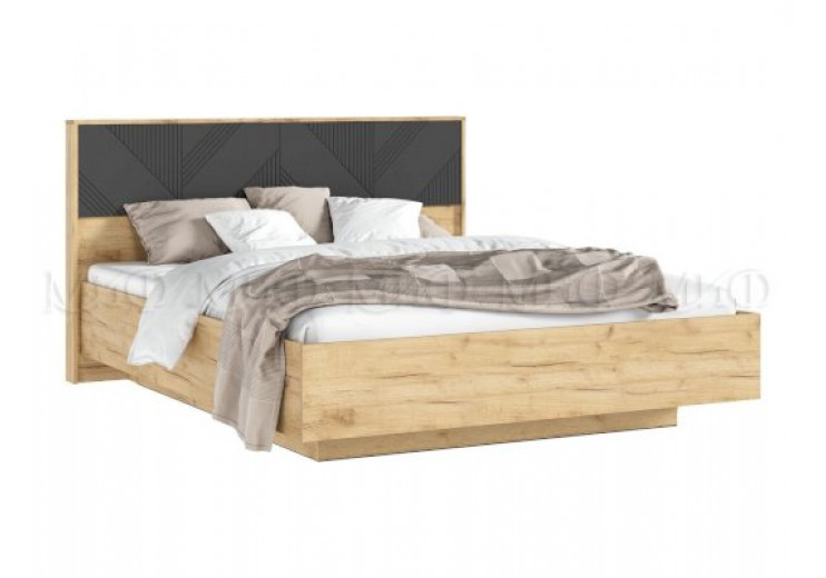 Парящая кровать Ирис (Дуб Крафт/Браш Графит)