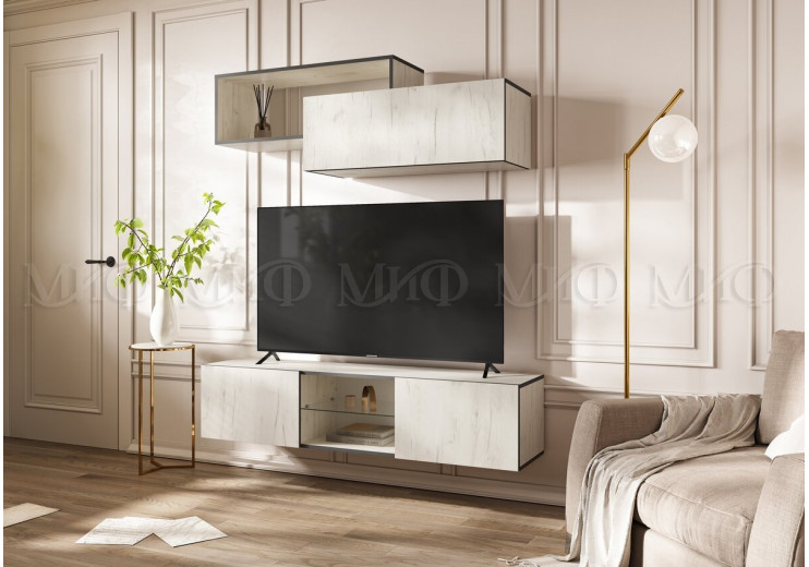 Гостиная Норд Вариант №3 (дуб крафт белый)