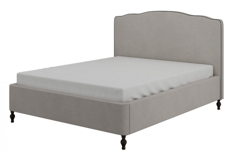  Кровать Лорето 1600х2000 Серый Шёлк С металлокаркасом